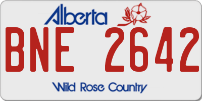 AB license plate BNE2642