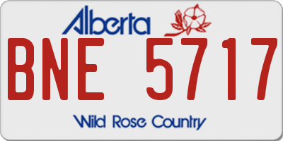 AB license plate BNE5717