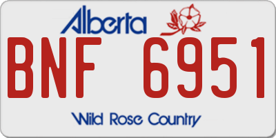 AB license plate BNF6951