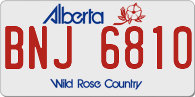 AB license plate BNJ6810