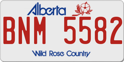 AB license plate BNM5582