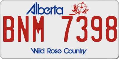 AB license plate BNM7398