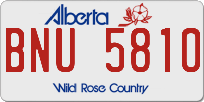 AB license plate BNU5810