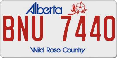 AB license plate BNU7440