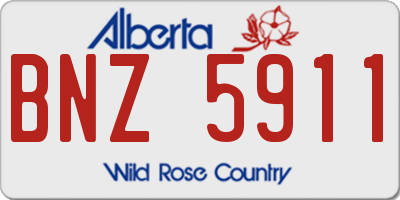 AB license plate BNZ5911