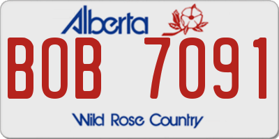 AB license plate BOB7091