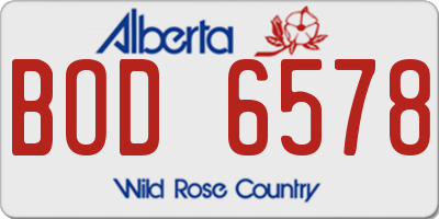 AB license plate BOD6578