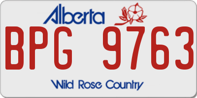 AB license plate BPG9763