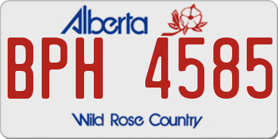 AB license plate BPH4585