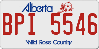 AB license plate BPI5546
