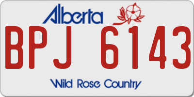AB license plate BPJ6143