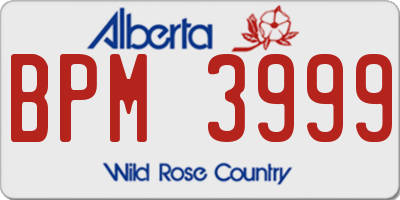 AB license plate BPM3999