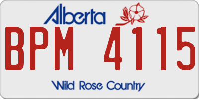 AB license plate BPM4115