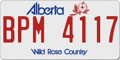 AB license plate BPM4117