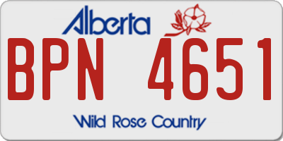 AB license plate BPN4651