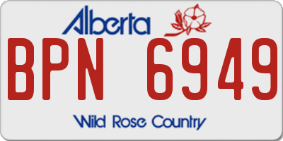 AB license plate BPN6949