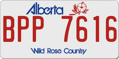 AB license plate BPP7616