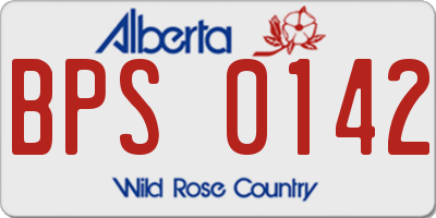 AB license plate BPS0142