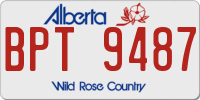 AB license plate BPT9487