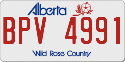 AB license plate BPV4991