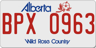 AB license plate BPX0963