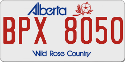 AB license plate BPX8050