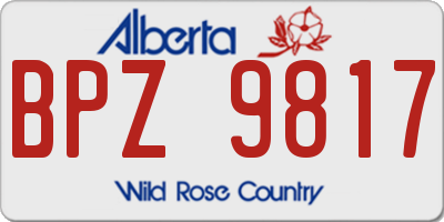 AB license plate BPZ9817