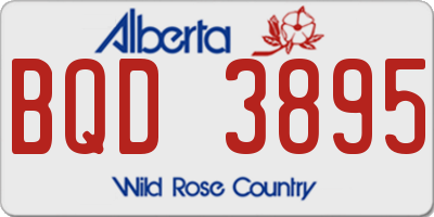 AB license plate BQD3895