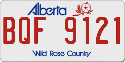 AB license plate BQF9121