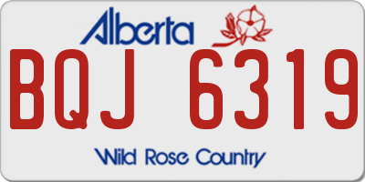 AB license plate BQJ6319
