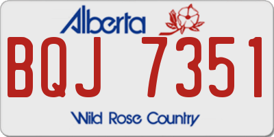 AB license plate BQJ7351