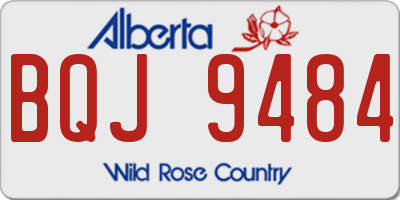 AB license plate BQJ9484