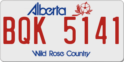 AB license plate BQK5141