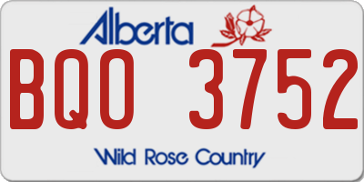AB license plate BQO3752