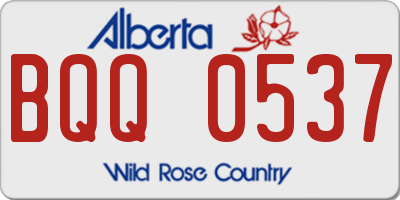 AB license plate BQQ0537