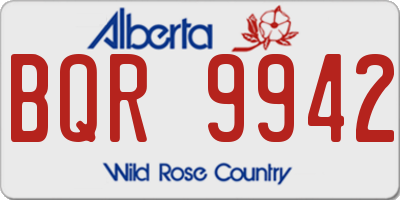 AB license plate BQR9942