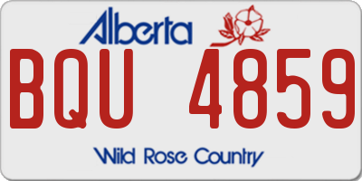 AB license plate BQU4859
