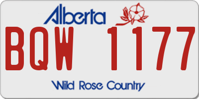 AB license plate BQW1177
