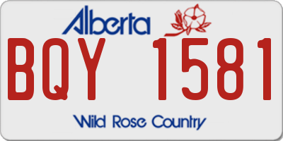 AB license plate BQY1581