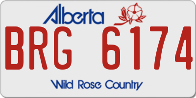 AB license plate BRG6174