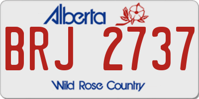 AB license plate BRJ2737