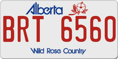 AB license plate BRT6560