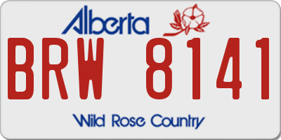 AB license plate BRW8141