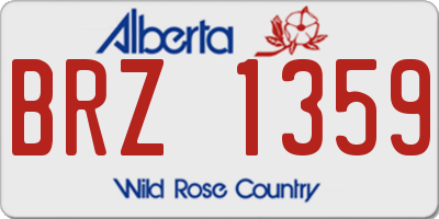 AB license plate BRZ1359