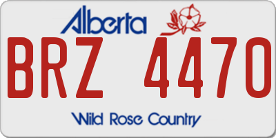 AB license plate BRZ4470