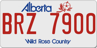 AB license plate BRZ7900
