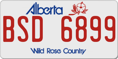 AB license plate BSD6899