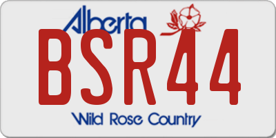 AB license plate BSR44