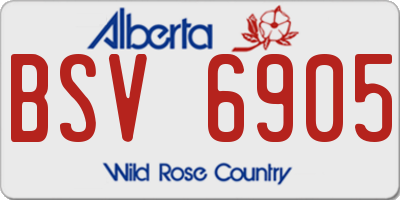 AB license plate BSV6905
