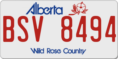 AB license plate BSV8494